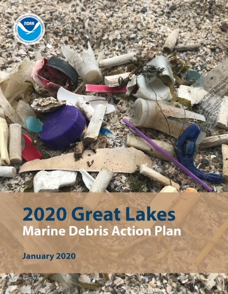 Cover of the 2020 Great Lakes Marine Debris Action Plan.