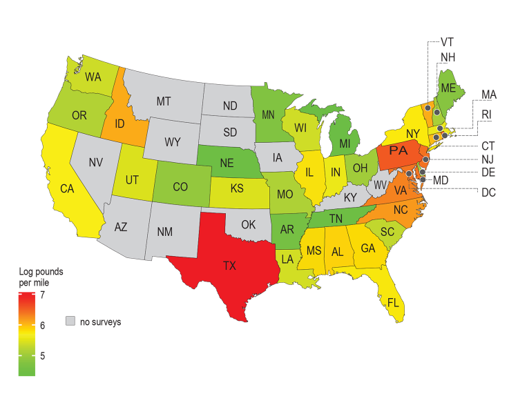 Map of the United States