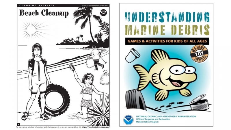 Cover of a coloring page that shows a person standing next to a tire.