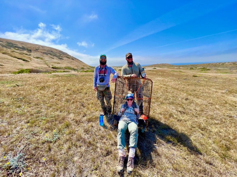 CSUCI team members on Santa Rosa Island.