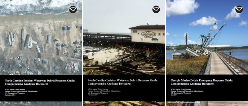 Covers of the SC, GA, and NC response guides.