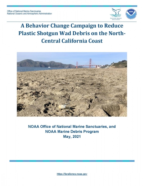 The cover of the shotgun wad report.