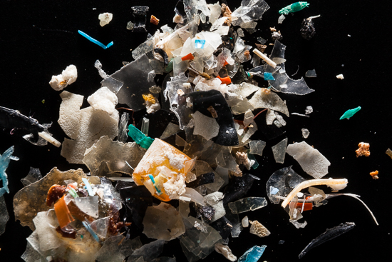 Sample of microplastics.