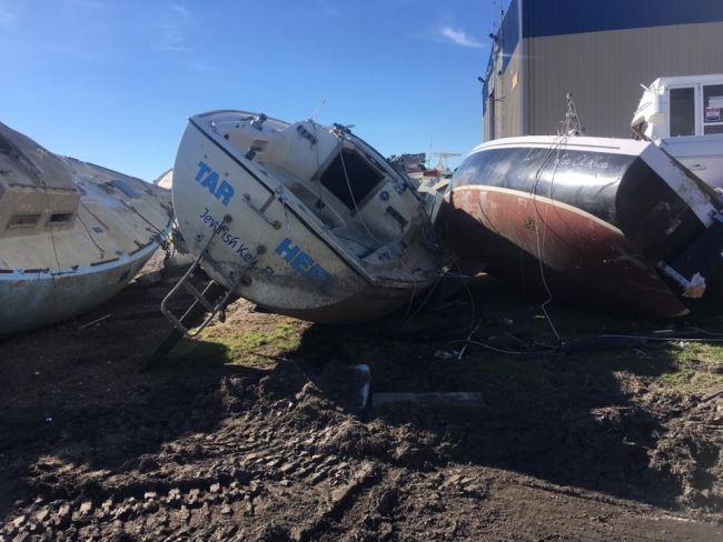 Abandoned vessels in the Town of Beaufort. 