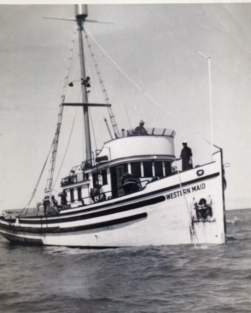 A boat floating in the water.
