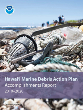 The cover of the 2010-2020 Hawai'i Marine Debris Action Plan Accomplishments Report.