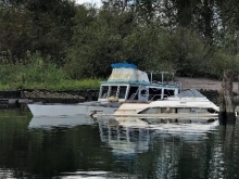 Two sunken vessels. 