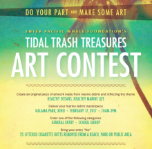 Tidal Trash Treasures Art Contest Flyer.