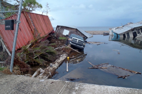 Damaged property in Puerto Rico.