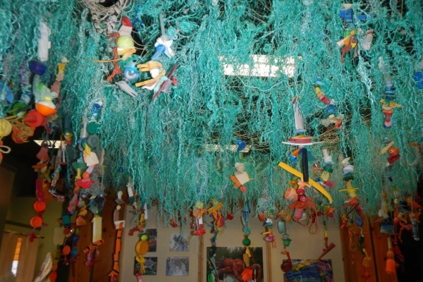 An ocean gyre sculpture.
